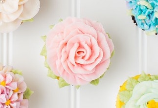 Pink Rose Cupcake